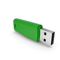 Green Flash Drive PNG & PSD Images