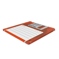 Sony MFD 2HD Floppy Diskette Orange PNG & PSD Images