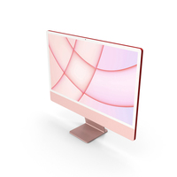 Apple iMac 2021 Pink PNG & PSD Images
