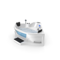 ARIEL Whirlpool Bathtub with Air Bubble Jets PNG & PSD Images