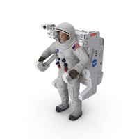 Astronaut in Spacesuit A7L with Manned Maneuvering Unit PNG & PSD Images