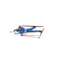 Biathlete Fully Equipped USA Team Shooting Pose PNG & PSD Images
