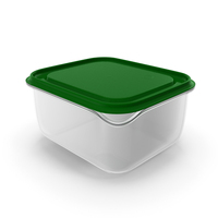Transparent Rectangular Plastic Food Container PNG & PSD Images