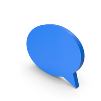 Blue Speech Bubble PNG & PSD Images