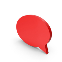 Red Speech Bubble PNG & PSD Images