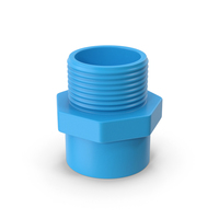PVC Pipe Adapter Blue PNG & PSD Images