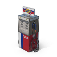 Sunoco Gas Pump PNG和PSD图像