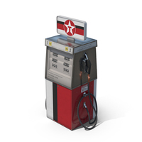 Texaco Gas Pump PNG和PSD图像