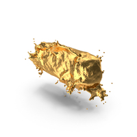 Gold Splash Hyphen Minus Sign Dash PNG & PSD Images