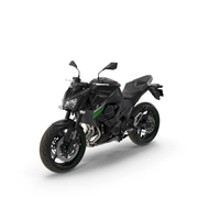 Kawasaki Z800 2016 Green PNG & PSD Images