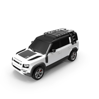 Land Rover Defender Explorer Pack外部仅PNG和PSD图像