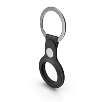 Leather Key Ring Black PNG & PSD Images