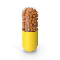 Yellow Capsule PNG & PSD Images