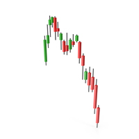 Declining Candle Stick Chart PNG & PSD Images