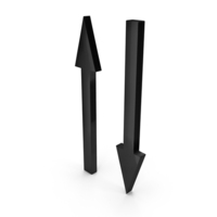 Black Up And Down Arrows PNG & PSD Images