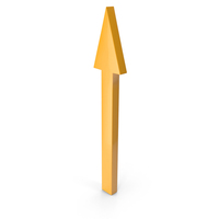 Orange Up Arrow PNG & PSD Images