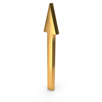 Arrow Up Gold PNG & PSD Images