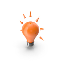 Orange Light Bulb PNG & PSD Images