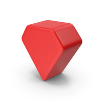Geometric Shape Red Diamond PNG & PSD Images