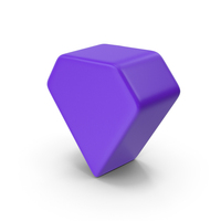 Purple Diamond Geometric Shape PNG & PSD Images