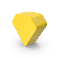 Yellow Diamond Geometric Shape PNG & PSD Images