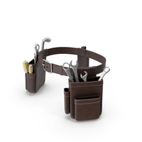 Leather Tool Belt With Tools PNG & PSD Images