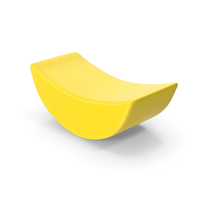 Yellow Curved Geometric Shape PNG & PSD Images