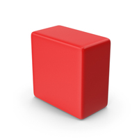 Red Square Geometric Shape PNG & PSD Images
