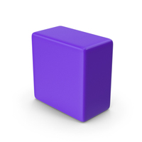 立方体紫色PNG和PSD图像