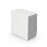 White Square Geometric Shape PNG & PSD Images
