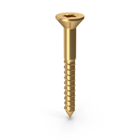 Gold Star Head Screw PNG & PSD Images