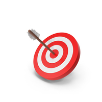 Red & White Archery Target PNG & PSD Images