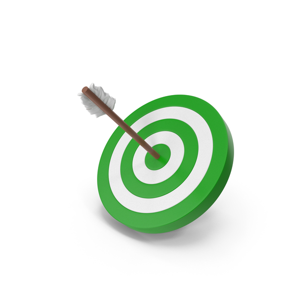 Green & White Archery Target PNG & PSD Images