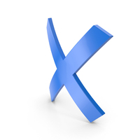 Blue Cross Icon With Sharp Bent Edges PNG & PSD Images