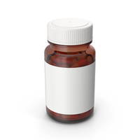 Brown Pill Bottle PNG & PSD Images