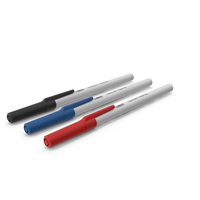 Ballpoint Pen Set - BIC Round Stic Med/Moy PNG & PSD Images