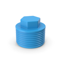 Blue PVC Pipe Cap PNG & PSD Images