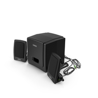 Computer Speakers - Creative SoundWorks Slim500 PNG & PSD Images