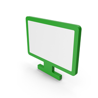 Green Computer Screen Icon PNG & PSD Images