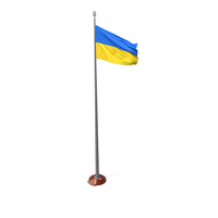 Flagpole of Ukraine - 90 Meters PNG & PSD Images
