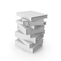 White Books Stack PNG & PSD Images