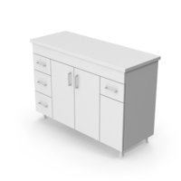White Bathroom Cabinet PNG & PSD Images