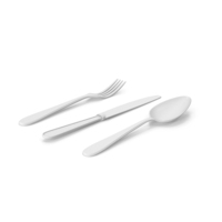 Monochrome Cutlery Set PNG & PSD Images