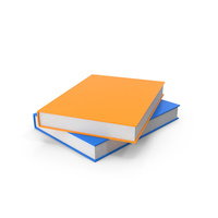 Orange & Blue Books PNG & PSD Images