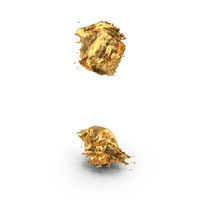 Gold Splash Colon Symbol PNG & PSD Images