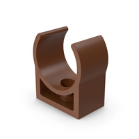 Brown Plastic Pipe Clamp PNG & PSD Images
