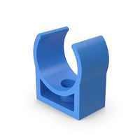 Blue Plastic Pipe Clamp PNG & PSD Images