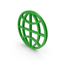 Green Web Icon PNG & PSD Images