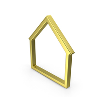 Gold Home Logo PNG & PSD Images