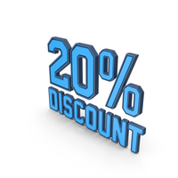 Discount Percentage Blue 020 PNG & PSD Images